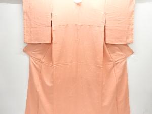 箔散らし模様織出し一ツ紋色無地着物